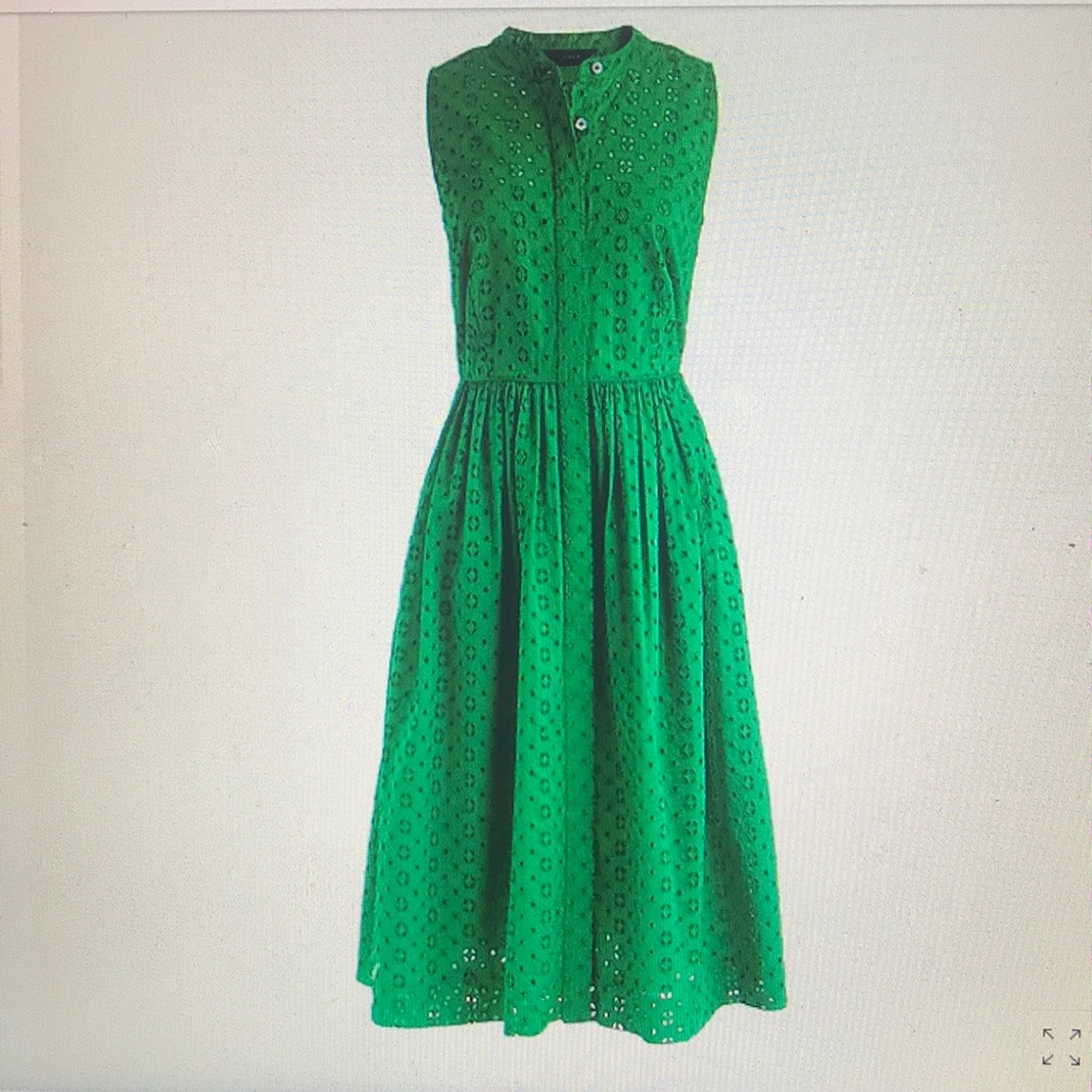Jcrew factory Sleeveless eyelet dress